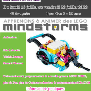 Stage LEGO Mindstorms - pour les 8-15 ans