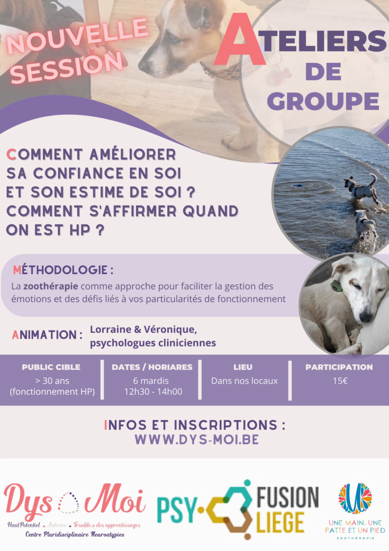 2026 - Ateliers thérapeutiques + 30 ans - apprivoiser son mode de fonctionnement HP