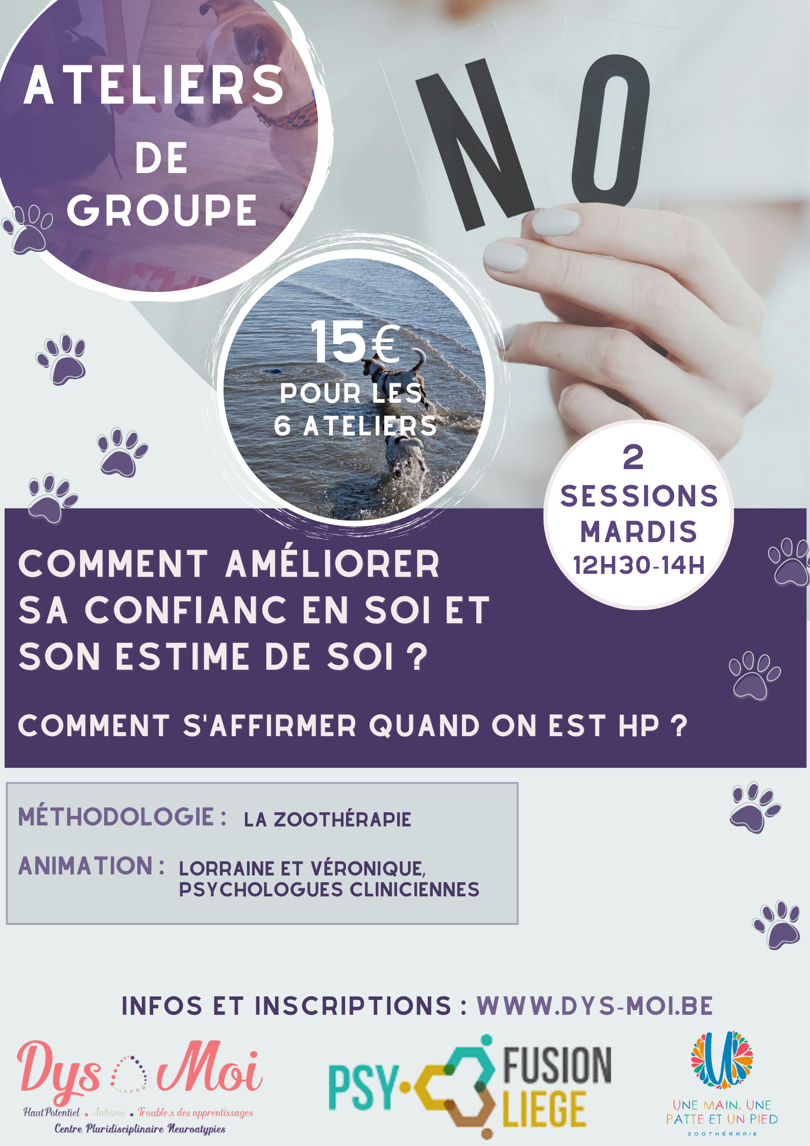 2026 : Ateliers thérapeutiques + 30 ans - apprivoiser son mode de fonctionnement HP